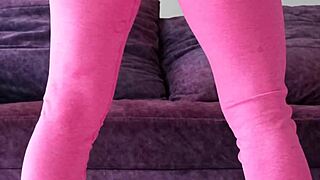 squats workout with me watch my tight leggings hug my tanned ass and juicy curves perfectly