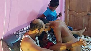 sexy bengali popy khatun takes cocks in tight pussy for wild foursome bang
