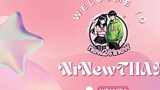 น้องนิว rocks sexy costume sucking fake cock tease then vibes her pussy to wild solo orgasm! 😘🍆💨