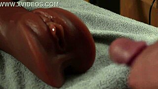 Huge Cum Load Swallowed After Intense Solo Masturbation with Toys by Neighbor