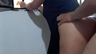 imagine fucking the babysitter while she watches for my wife at the window