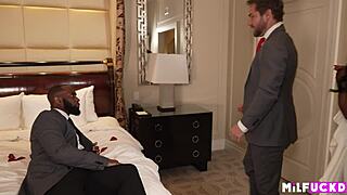 Newlywed Bride Sneaks Black Cock on Wedding Night Behind Husband