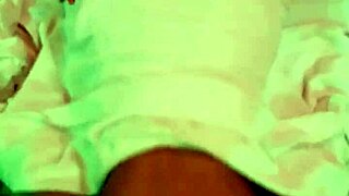 shaved black shemale assfucked hard by guy creampie finish