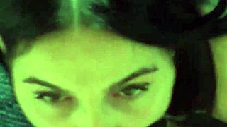 hey meet gia, my chained-up brunette throat slut in lingerie