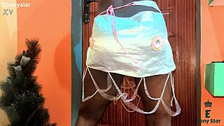 dorm ebony babe rides big cock cowgirl as roommate girlfriend roleplay gets sensual and wild