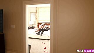 Newlywed Bride Sneaks Black Cock on Wedding Night Behind Husband