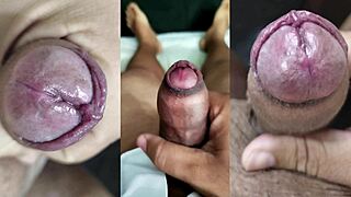 check out my best foreskin jerks exploding while ex teen squirts on her juicy tits and pussy part 4