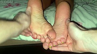giving stepmom that foot massage she craves