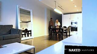 big booty agent spreads for bbc athlete's deep doggy during tense contract talks at work