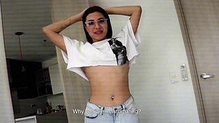 Amateur Colombian Stepsisters Take Rough Anal From Big Cock American