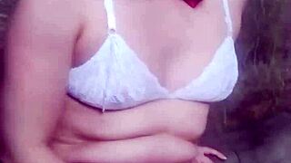 short haired skinny brazilian drains milk from black guy's huge load?