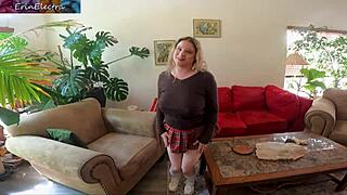 lesbian stepsister begs to swallow your hot cum