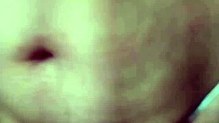 short haired skinny brazilian drains milk from black guy's huge load?