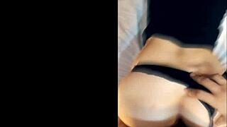 A young university girl bends over for deep doggystyle creampie filling her tight pussy completely