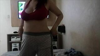 damn that mature latina takes anal from behind and begs for more