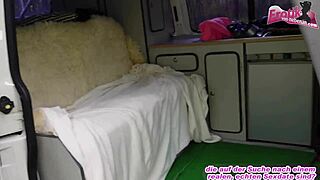 german bbw milf lured from street for outdoor sex casting interview