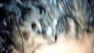 Humiliated BBW Cuckold Wife Worships Ass Gets Fat Handjob Cumshot Lingerie