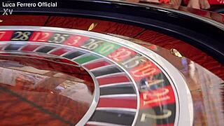 horny brunette wife bent over big cock at halloween casino orgy full movie cumshot facial