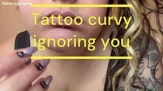 My curvy tattooed fantasy ignores you while I crave her pits