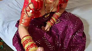 uhh bhaiya ki saali lehenga mein... sauted bhai ne boobs nikaal, bed pe lick kiya pussy