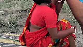 Bangladeshi Cute Girl Spreads Tight Pussy Wide for Outdoor Group Fucking Missionary with Big Natural Tits