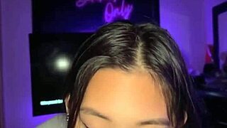 Crazy Asian slut gags on monster cock then missionary POV fuck!