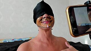 gilf gulps down that huge cumshot straight into her mouth