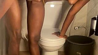 Homemade Bathroom Fun with Sheer Tease Access