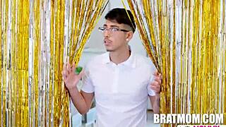 Hey, wanna see stepmom Cory Chase suck at New Year's glory hole?