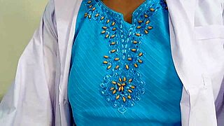 Doctor Girlfriend Rides Indian Big Cock Cowgirl on Patient Bed