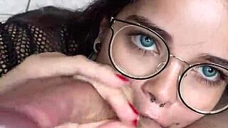 Blue-eyed cutie deepthroats sloppy on wellington prado's huge monster cock in new zealand