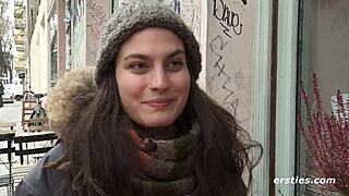 Maria pulls out her favorite dildo and fucks herself hardcore to orgasm in amateur solo play