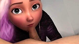 giving huge deepthroat blowjob to neighbor's son until he cums down my bbw throat