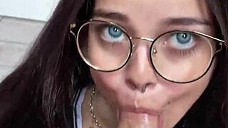 Blue-eyed cutie deepthroats sloppy on wellington prado's huge monster cock in new zealand