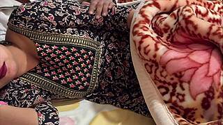 Hey stepsis why so angry sharing our bed? now ride my big cock cowgirl style full hindi dirty talk