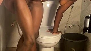 Homemade Bathroom Fun with Sheer Tease Access