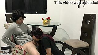 18yo latina deepthroats big cock masturbates pussy fucks in pantyhose