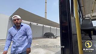 peruvian redhead teen slut rides bus collector's big cock cowgirl to skip fare