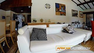 African teen, twerk that big booty harder on my white dick in pov!