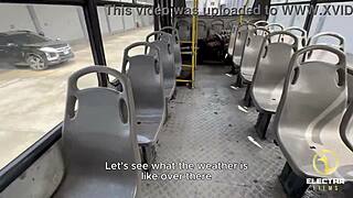 peruvian redhead teen slut rides bus collector's big cock cowgirl to skip fare