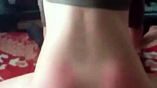 Latina couple homemade ass worship in lingerie