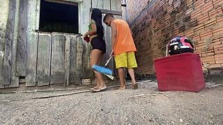 skinny latina wife sits monster cock outdoors flakael