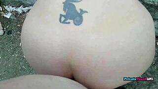 Chubby Russian Cosplay Girl Bent Over Fucked Outdoors Cums Hard