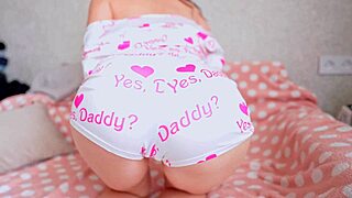 Virgin teen's first big painful anal stretch with daddy hits too deep!