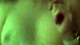 petite amateur teen rides monster cock with her tight pussy close up