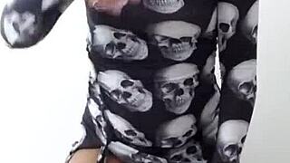 wanna peek under her skirt with no panties on?