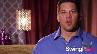 big tit swinger babe dives into steamy orgy partner swaps