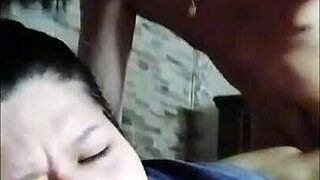 stepbro sneaks in and pounds roommate's curvy colombian pussy full of leche pov