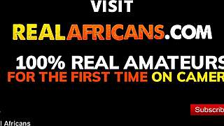 young african couple sneaks away for passionate homemade fuck session 😍🔥💦