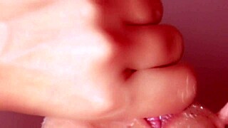 step bro's back so i drop to knees for his amateur facial cumshot